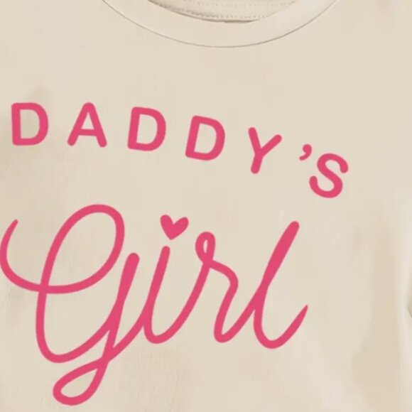 Daddy's Girl Outfit, Father's Day Gift Idea, Baby Girl Outfit, Summer Outfit - Picture 2 of 3